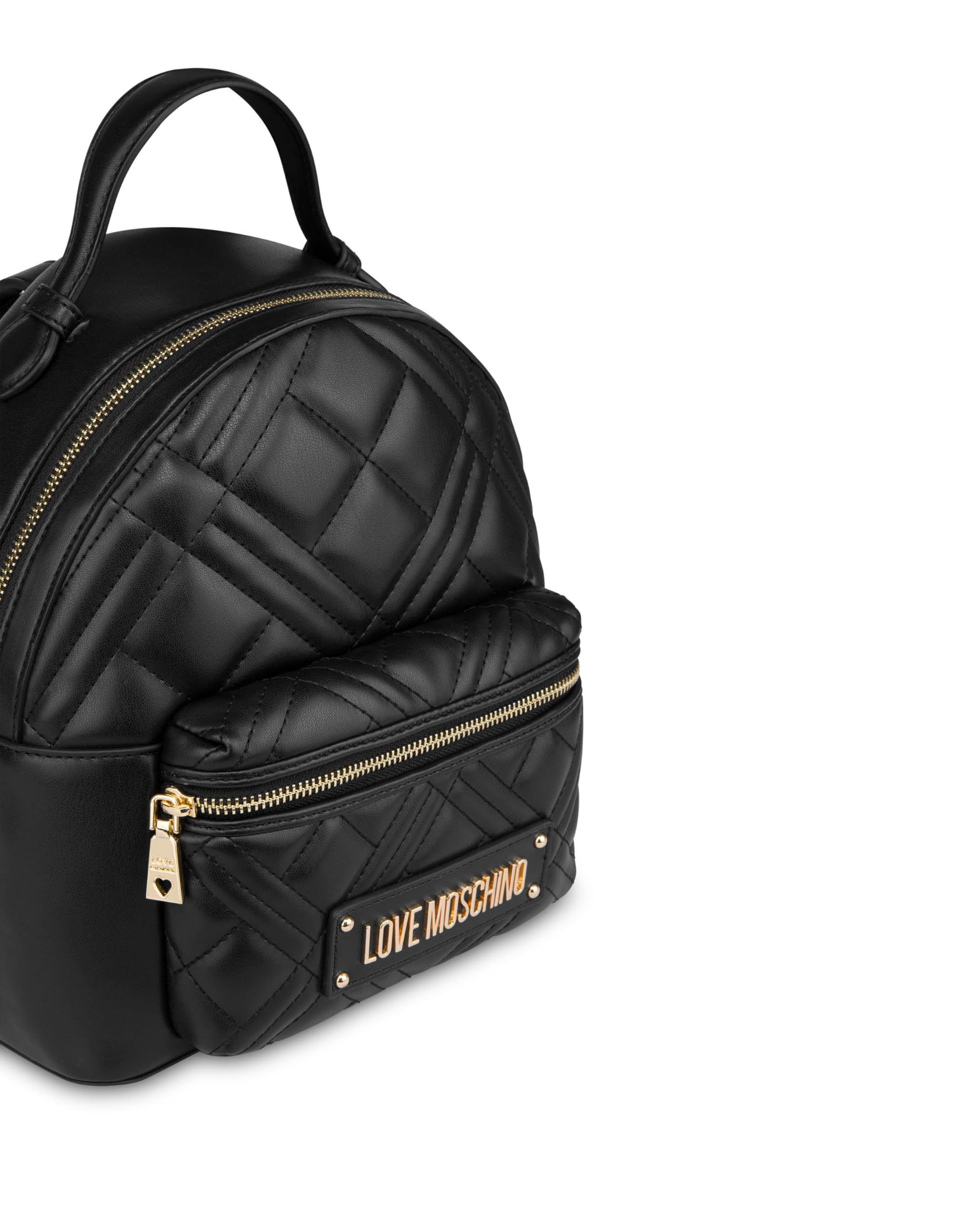 Love Moschino ZAINO QUILTED PU NERO GALV.ORO