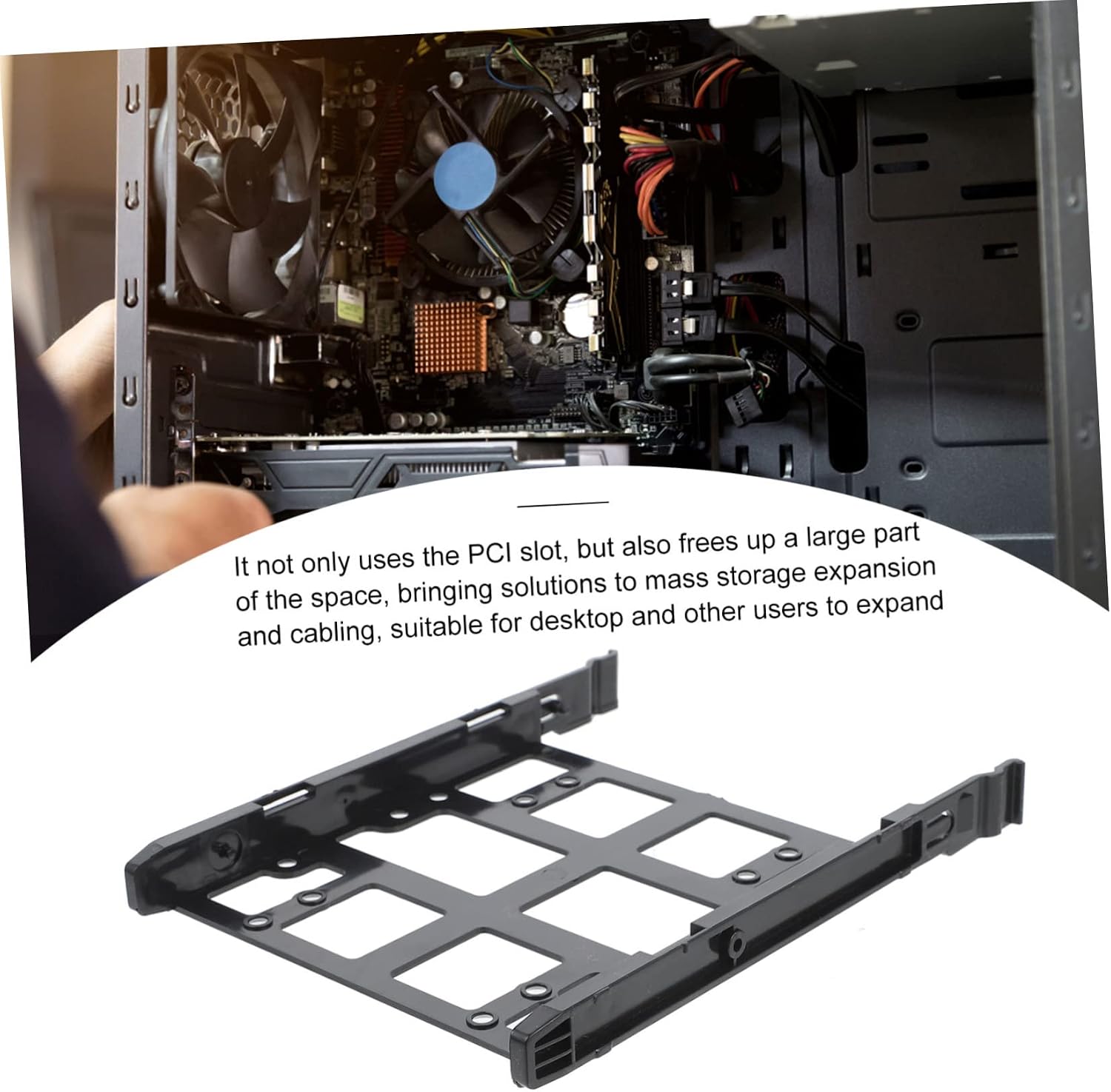 Gadpiparty 9pcs Internal Drive Tray Mounting Bracket for Hard Drives Ssd Rail Design for Easy Replacement Compatible Various Computer Models