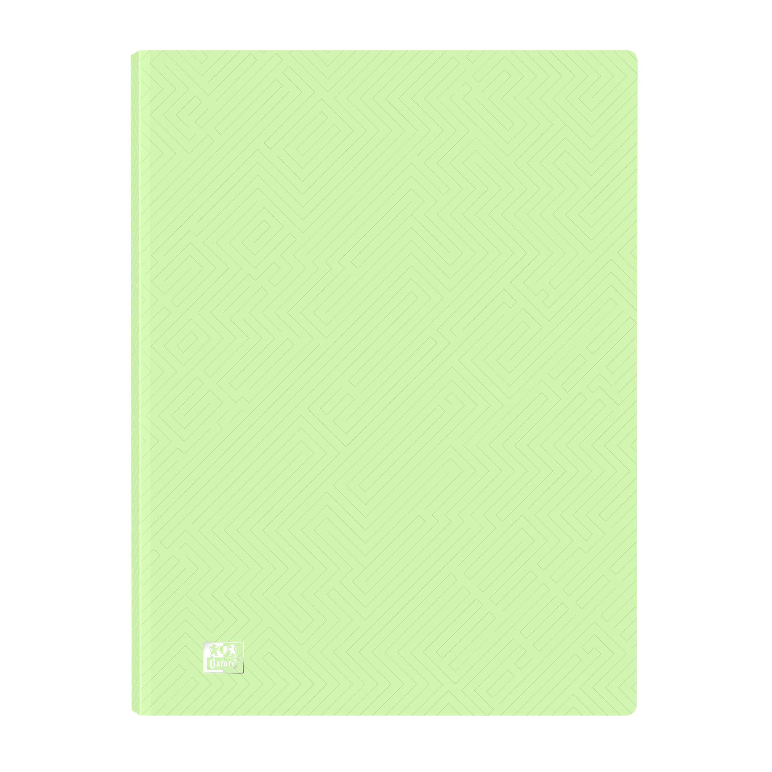 Oxford Urban A4 Plastic Folder with 40 Transparent Pockets, Pastel Green