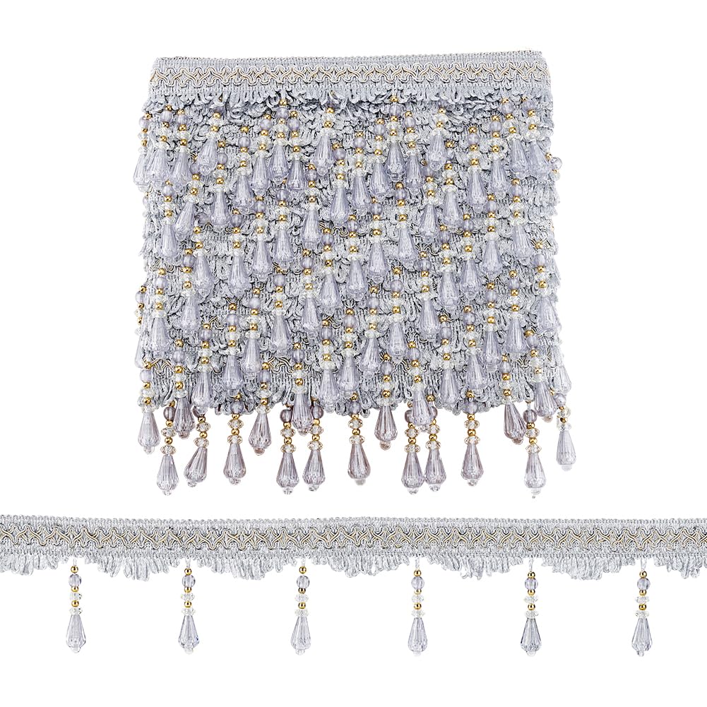Garniture à coudre en perles de cristal pour sublimer vos rideaux, nappes et robes de fête