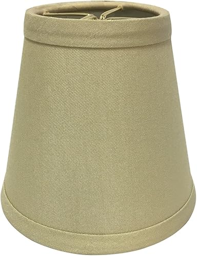 Miniatura 6 de Royal Designs, Inc. Lámpara de araña de tapa dura Empire Basic Shade CS-989-5BL, arpillera, 3 x 5 x 4.5