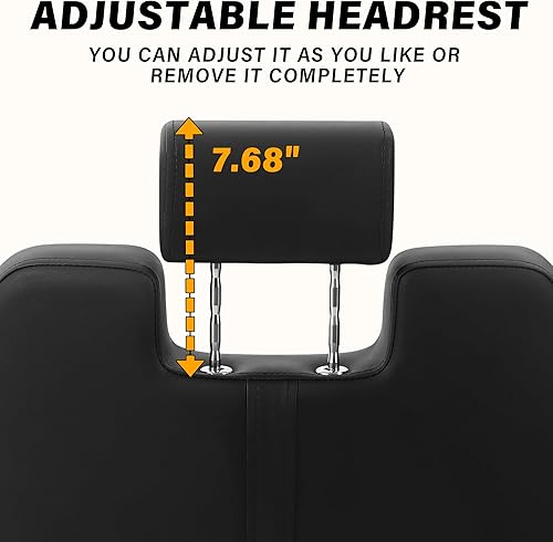 Miniatura 40 de Silla de peluquero profesional reclinable para estilista de peluqueros hidráulica de alta resistencia giratoria de 360 grados, altura ajustable