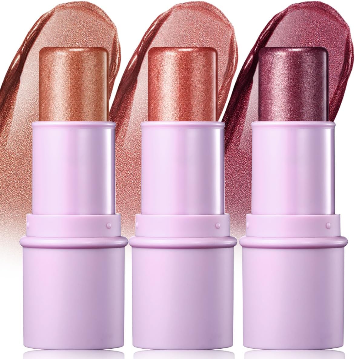 LSxia 3Pcs Cream Contour Stick Makeup Kit Cream Blush