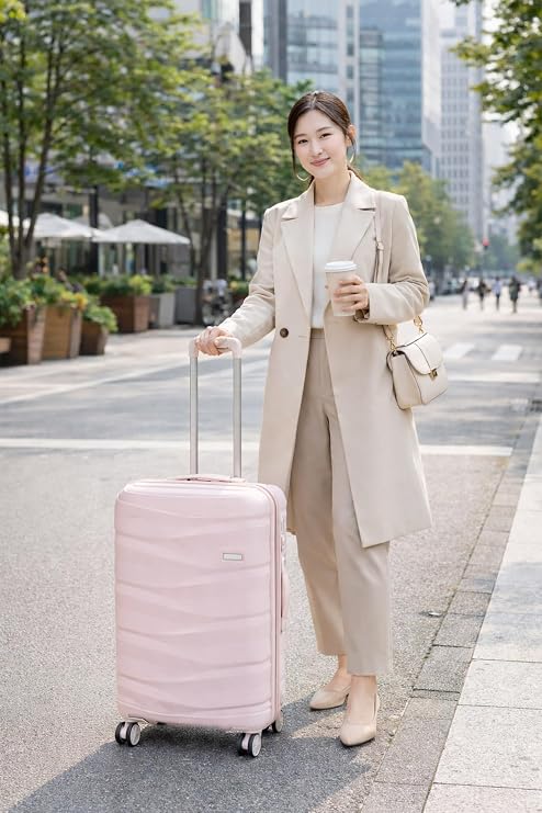 Ecrou Garnili 65 Cm Valiz Pembe