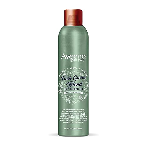 Miniatura 1 de Aveeno Fresh Greens Blend - Champú seco sin sulfatos con romero menta y pepino para espesar y nutrir champú seco voluminizador para cabello fino o