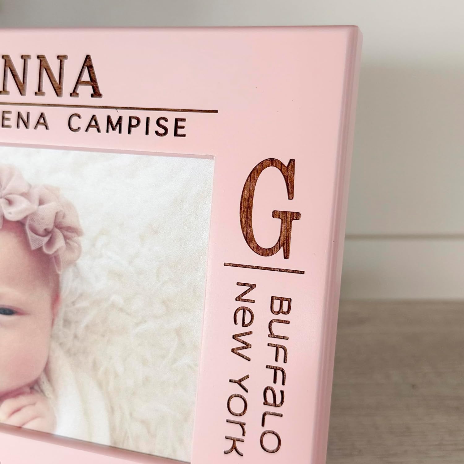 Personalized Birth Announcement Picture Frame with Stats - Newborn Picture Frame - New Baby Gift - Birth Statistics Frame - Gift for New Parents - Gift for Grandparents