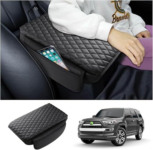 Shademax Funda para Consola Central de Coche para Toyota 4Runner 2024 2023-2020 Accesorios, Reposamuñecas para Automóvil Almohadilla de Reposabrazos