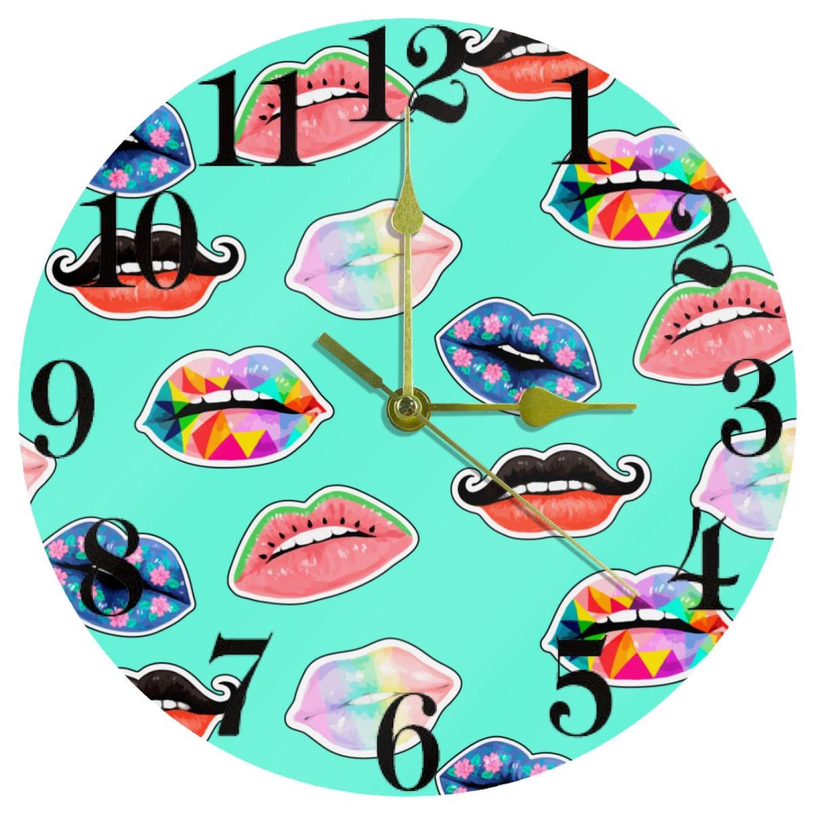 Horloge murale ronde silencieuse en finissant avec les bruits de tic-tac agaçants au bureau