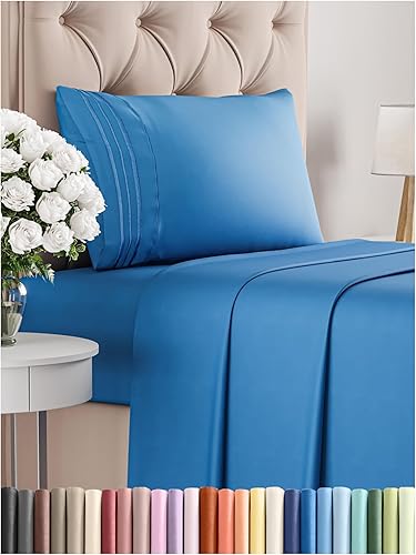 Juego de sábanas de 3 piezas de tamaño individual XL, cómodo, transpirable y refrescante, ropa de cama de lujo de hotel para mujeres, hombres,