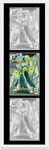 Marco de cómic blanco mate  Para cómics publicados entre 1971 y 1985 (marco de madera maciza de cómic de la Edad Dorada), hecho para exhibir 3 disponible en Yaxa Mexico