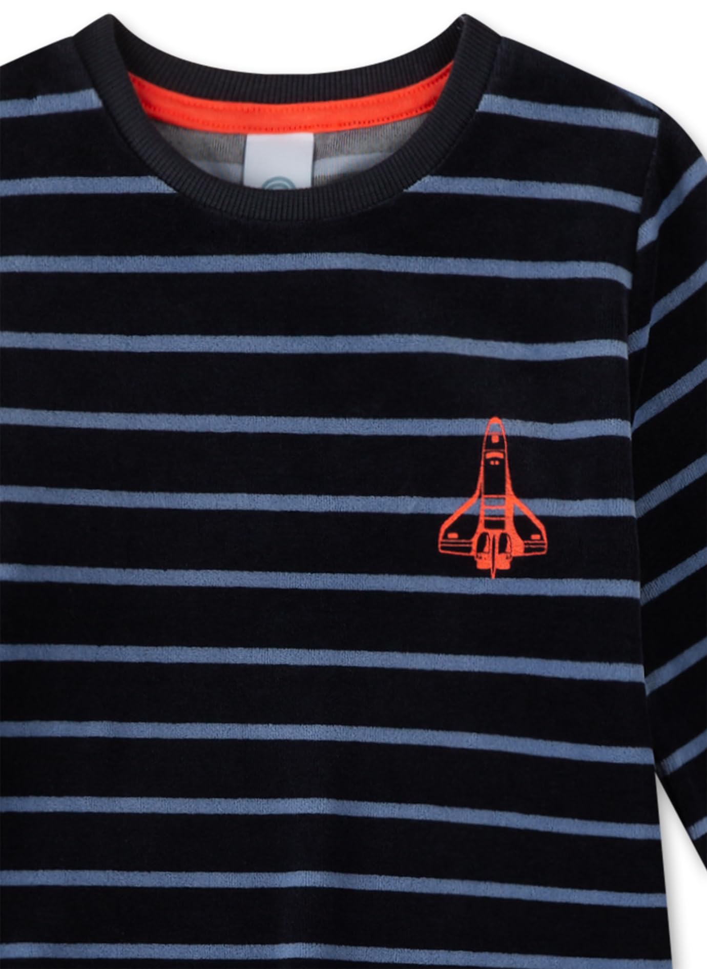 Sanetta Jungen-Schlafanzug Blau | Hochwertiger und bequemer Schlafanzug aus Nicki für Jungen. Pyjamaset für Jungen