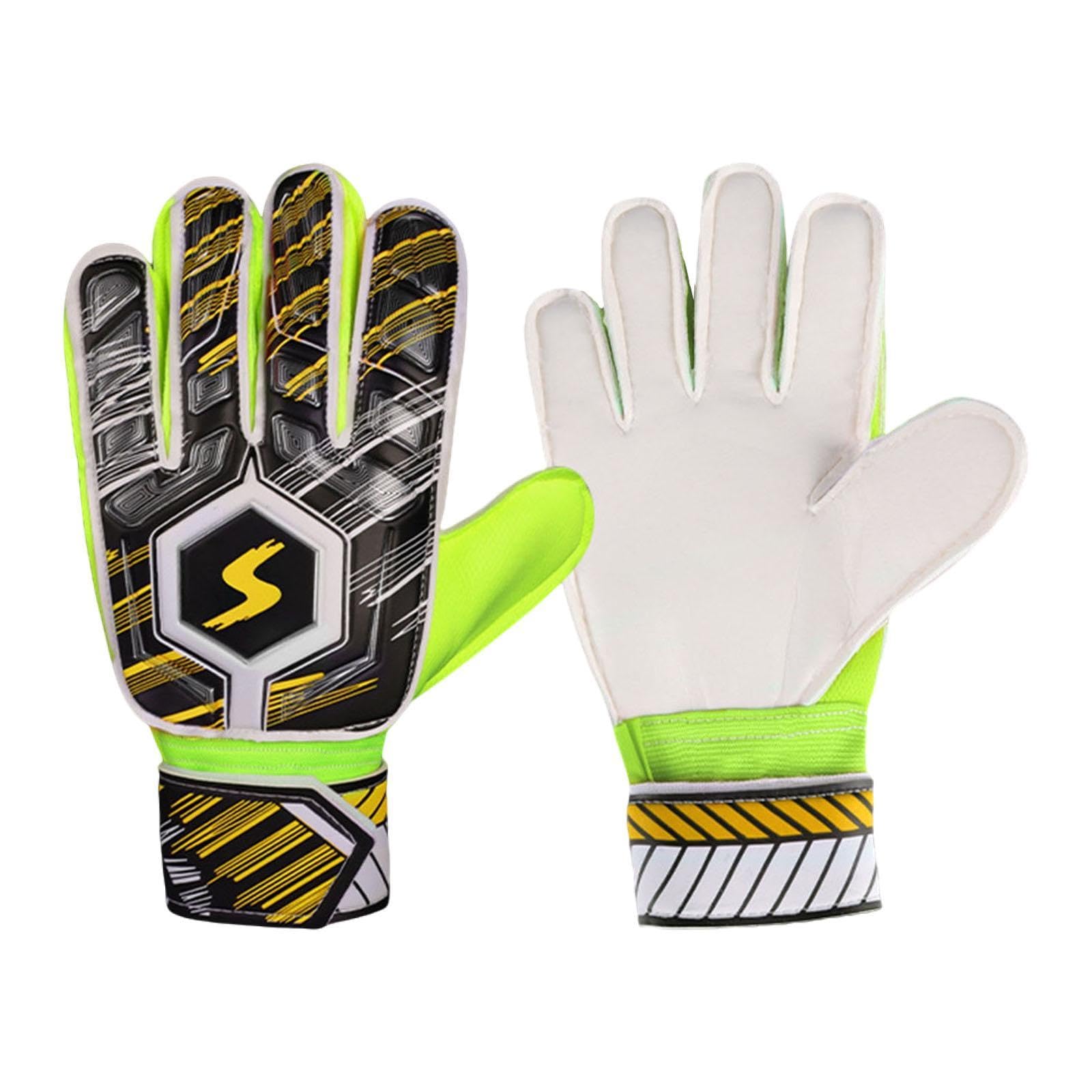 ATORSE™ Goalkeeper Gloves Sportswear Thickened Latex Goalie Training Gloves Children Yellow Size 5|Sporting Goods | Team Sports | Soccer | Clothing, Shoes & Accessories | Gloves-image-45