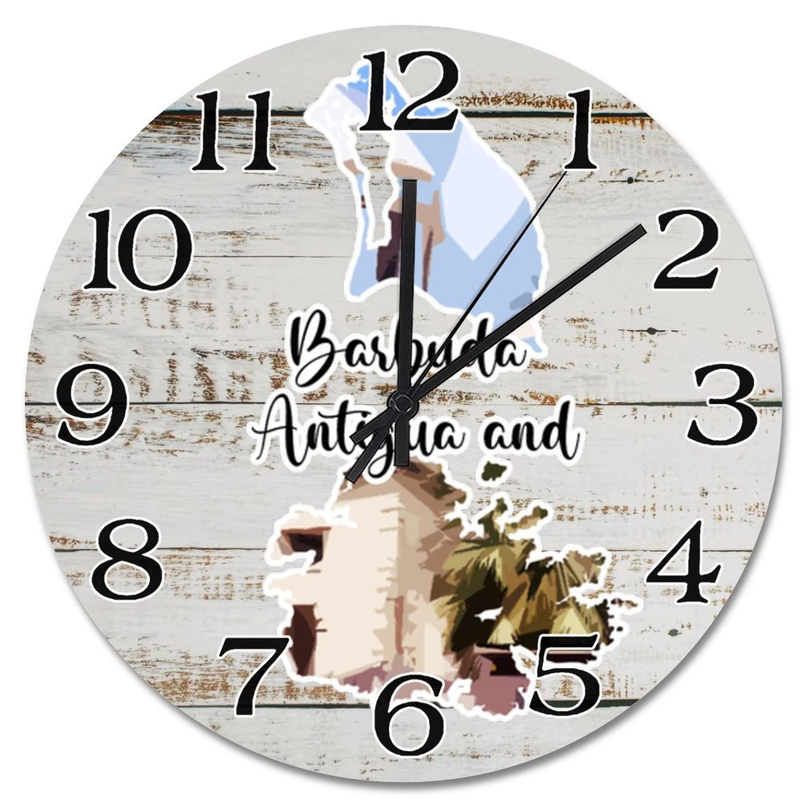 Horloge Barbuda Antigua decoration de ferme et grand salon vintage