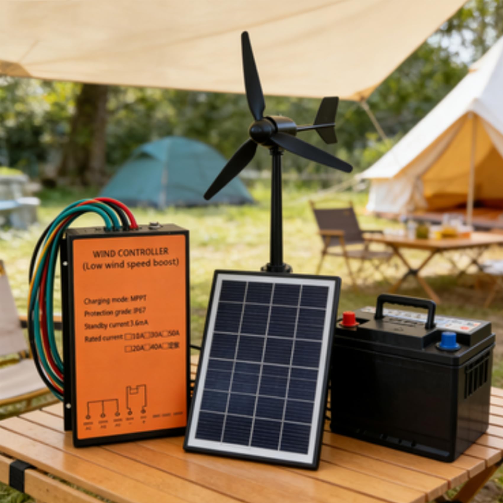 Kontroler wiatrowy 12V-220V o niskiej prędkości wiatru 1500W-3000W, do generatora wiatrowego AC/DC, 48V