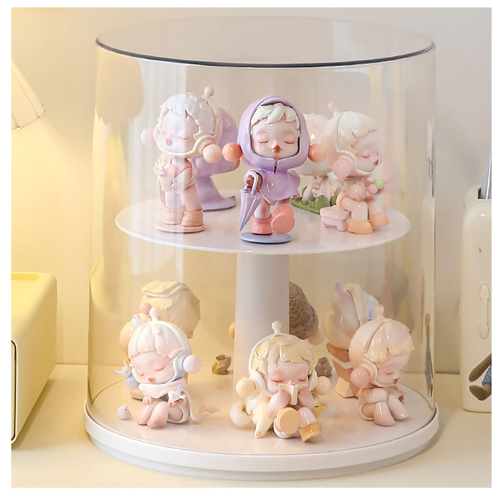 Amazon.co.jp: フィギュア ケース 人形収納ボックス、回転ブラインド