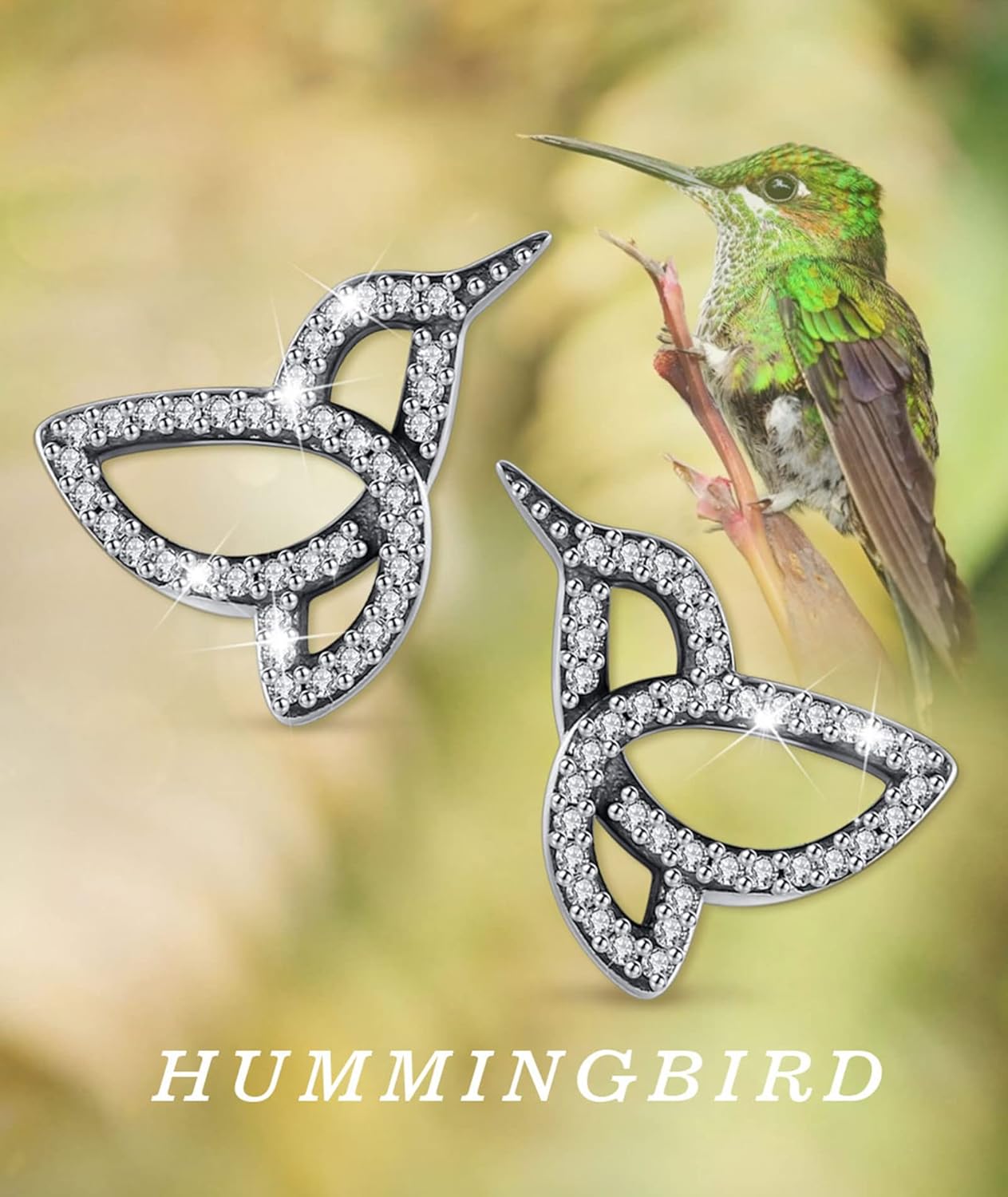 INFUSEU Sterling Silver Cute Stud Earrings Cat Frog Mushroom Bunny, Small Gifts for Women Teen Girls Animal Lovers - Image 9