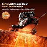JIGOO T600 Aspiratore per Materassi con luce UV e Vibrazione, 700W 15kpa Battimaterasso Antiacaro, Rimuove il 99,9%, Indicatore LED, 60 ℃ 5s, Riscaldamento Rapido, 72 dB Design Silenzioso - 5