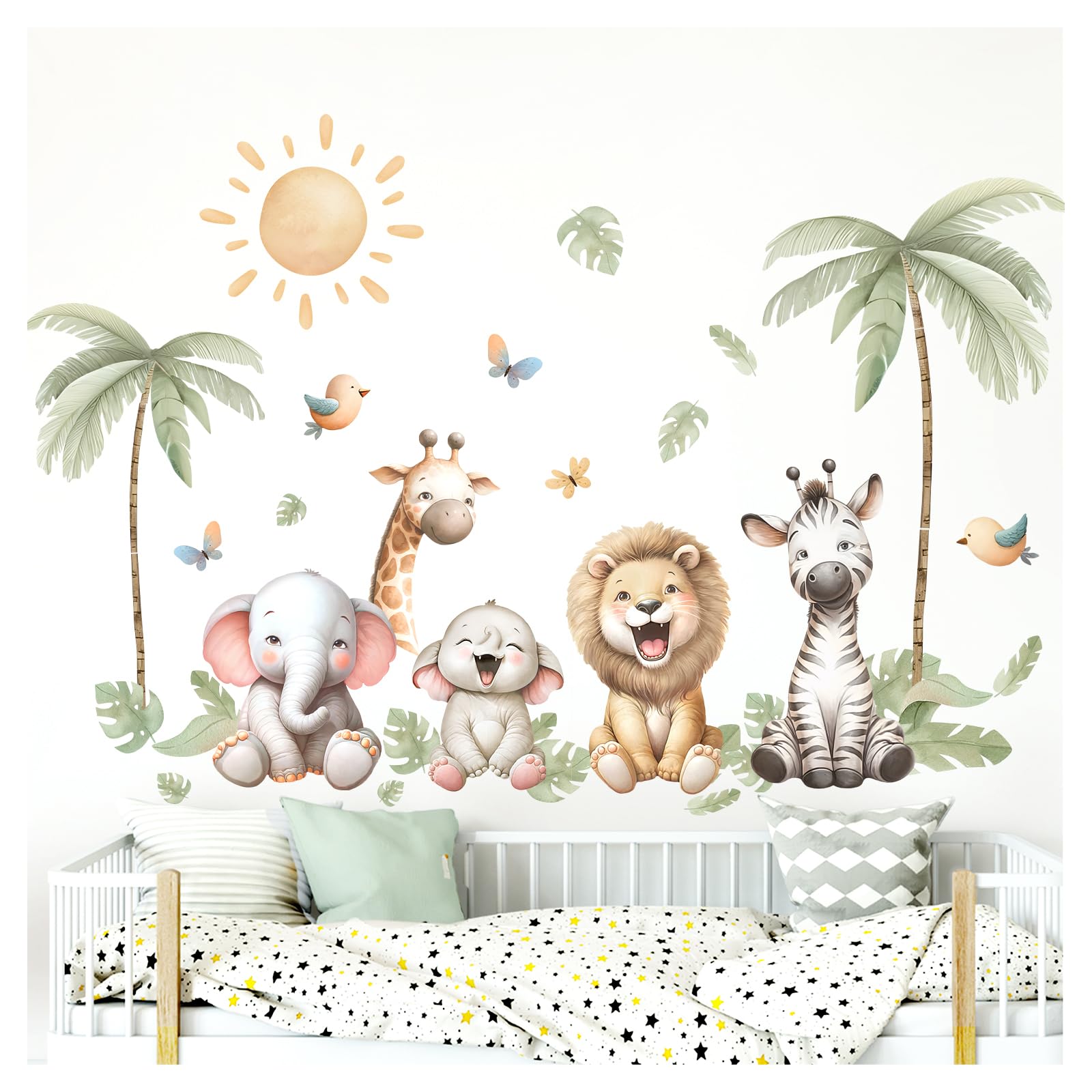 Sticker jungle chambre bébé pour créer un univers Little Deco