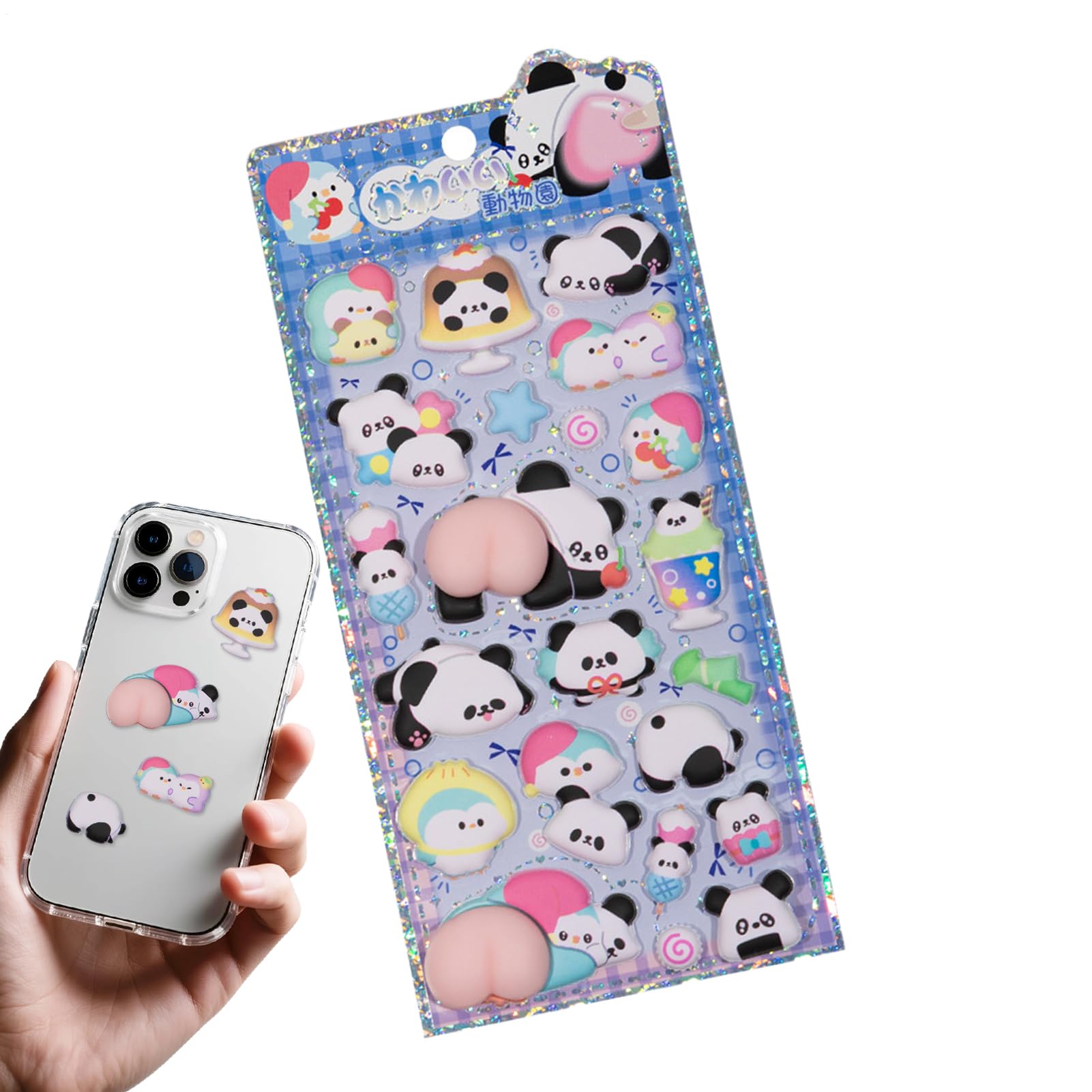 Amazon.co.jp: 肉球シール、おしりぷにぷにシール、もちもちパンダ シ
