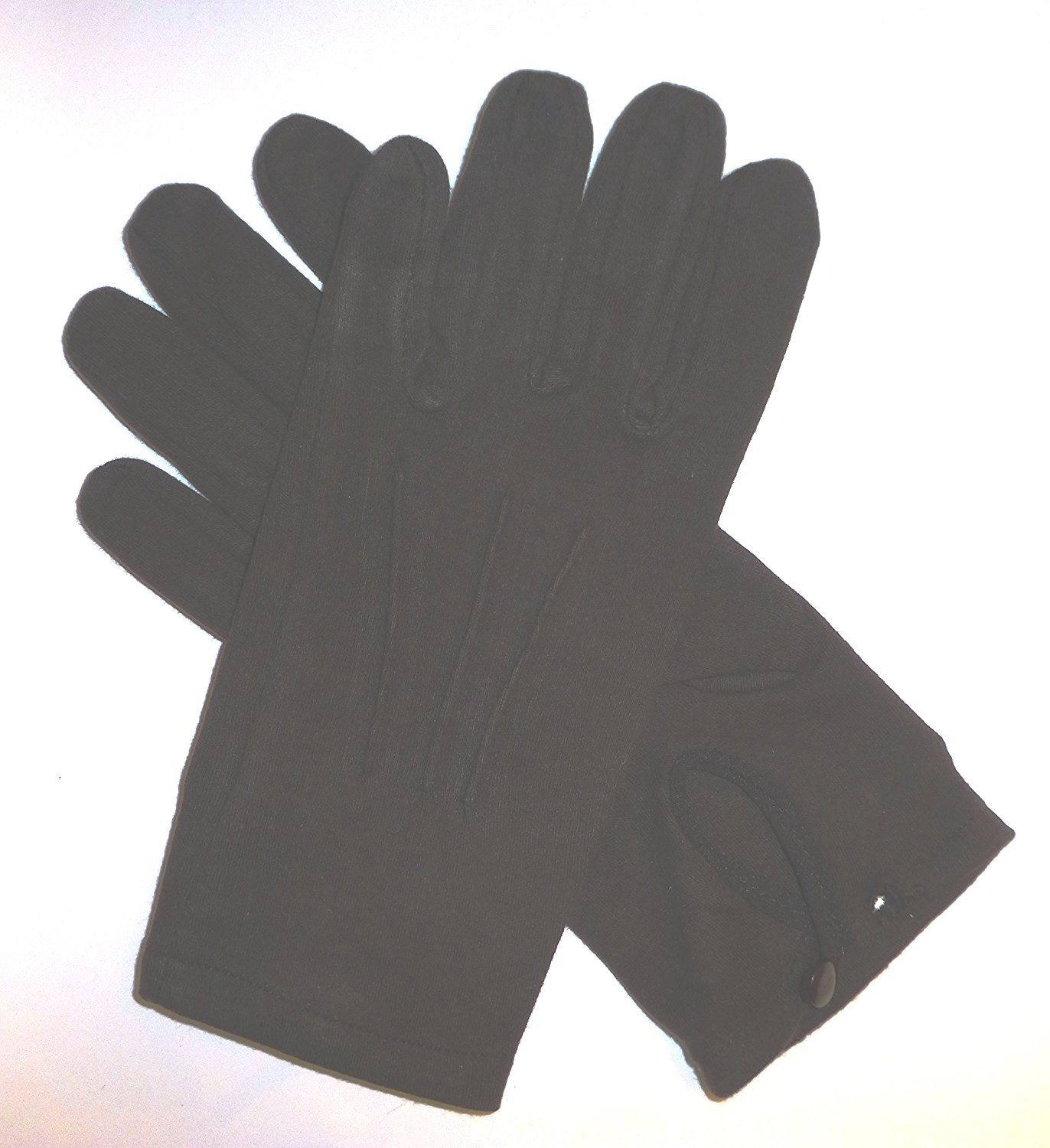 Masonic Knights Templar Black Cotton Gloves (Large)