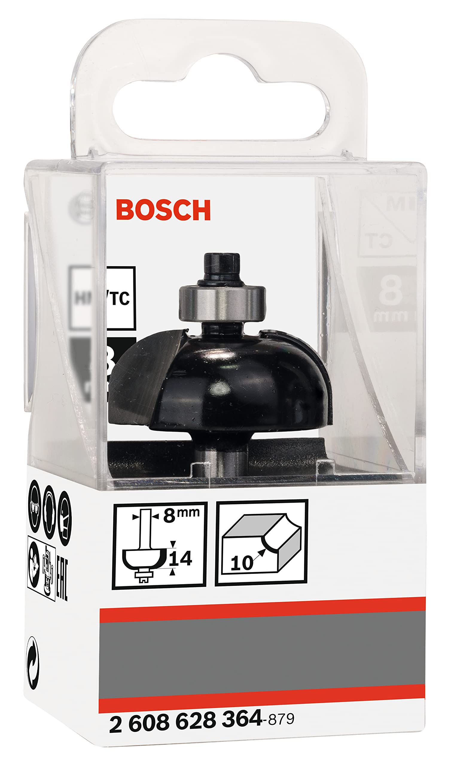 Bosch 1x Fraise à gorge PRO (pour Bois résineux, Bois dur, Ø 32,7 mm, Professional Accessoire Défonceuse manuelle, Fraise à araser)