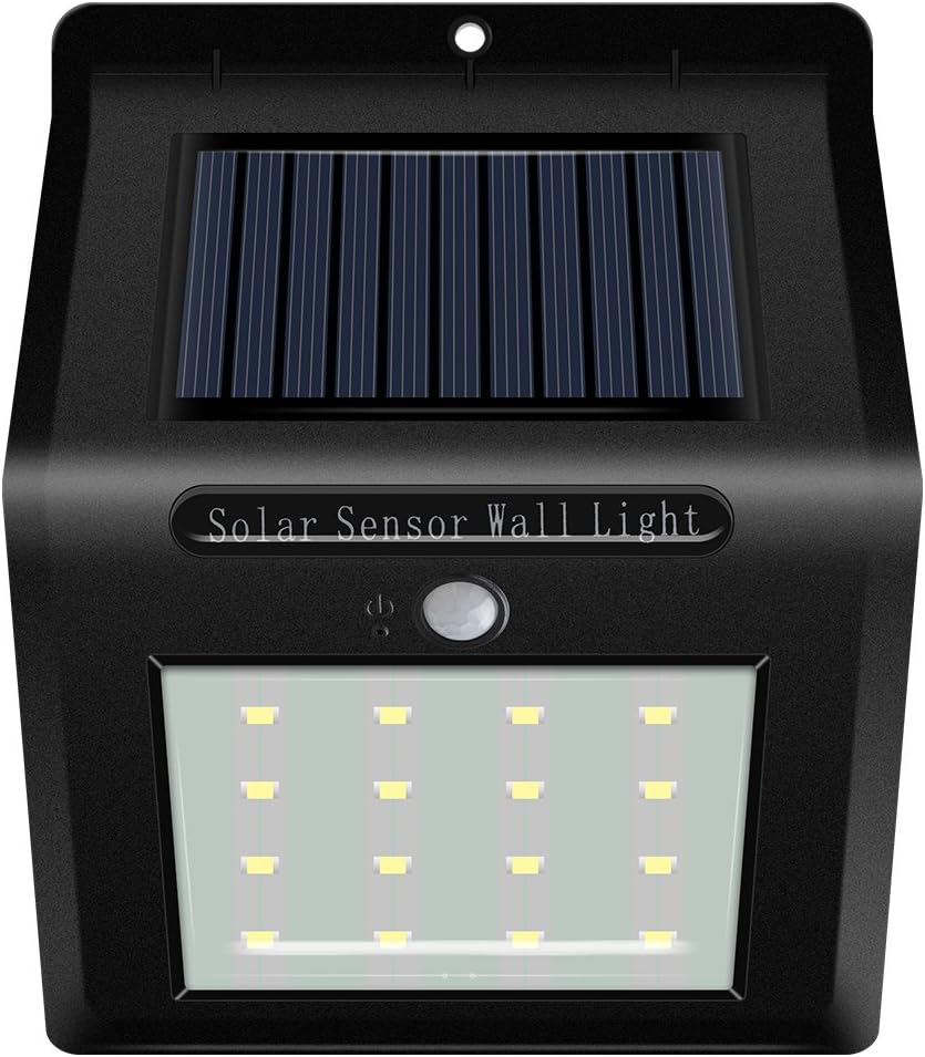 Motion Sensor Solar Light WL1 Waterproof Outdoor Lighting With 16LED CDS Night Sensor And PIR Sensor for Yard Garden Driveway Pathway Pool Landscaping Security
