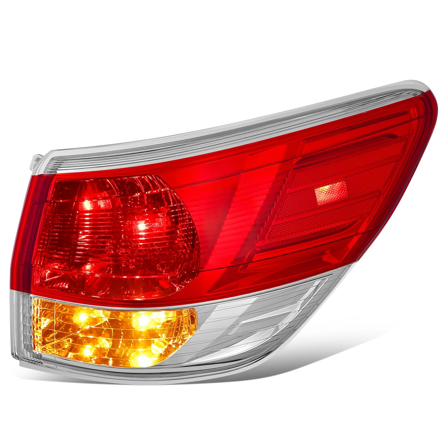 Auto Dynasty Rear Brake Tail Lights Assembly Compatible with 2013 2014 2015 2016 Nissan Pathfinder 13-16, Passenger Right Side 265503KA0A, Chrome
