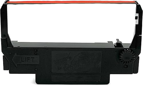 ERC-30/34/38 Cartucho de cinta de tinta de impresora negro/rojo para transacciones de punto de venta (paquete de 6)