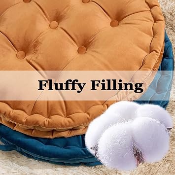 Round Seat Cushion Chair Pad Pillow Yoga Meditation Cushion Indoor Outdoor Pad 24 Patio Furniture Cushions(G7,2 PCS)