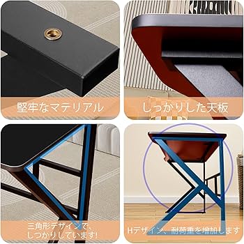 Amazon | ゲーミングデスク パソコンデスク K字 机 pcデスク 配線穴