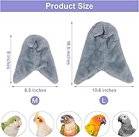 Vista 4 de Manta acogedora para pájaros, jaula de loro, cabaña cálida, nido de pájaros, hamaca colgante para periquitos, cacatúas, conure, gris africano