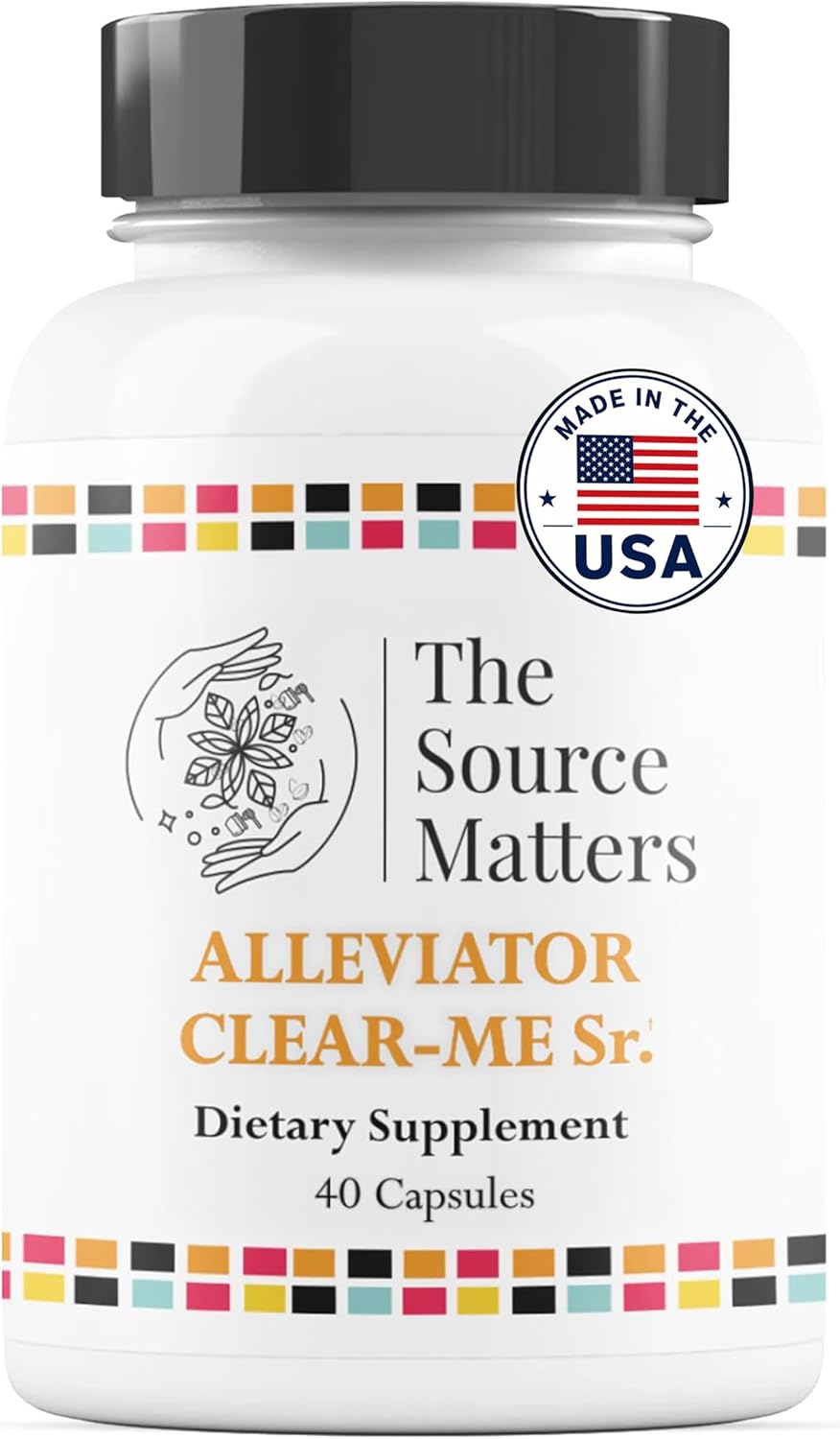 Alleviator Clear-ME SR Seasonal Allergy Relief and Immune Support | Quercetin, Bromelain, Stinging Nettles, NAC, and Vitamin C (40 Capsules)