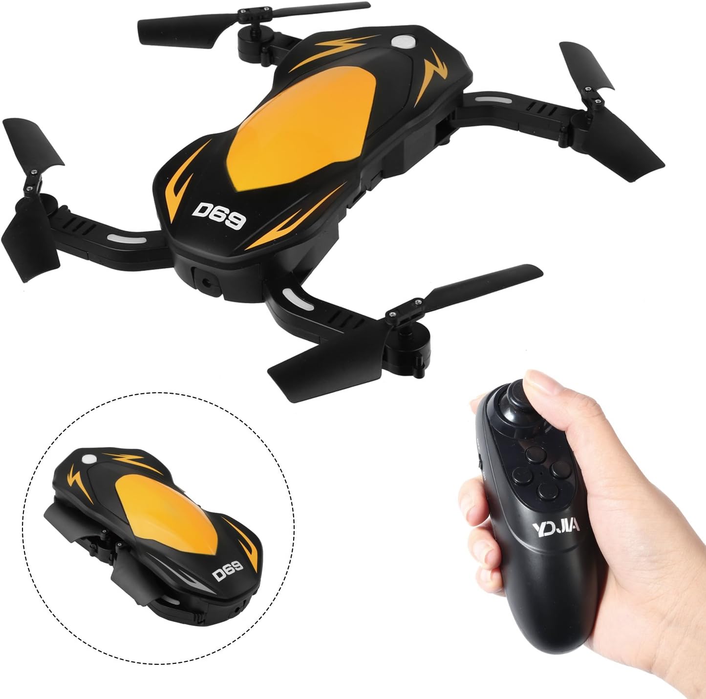 SZJJX RC Toys Drones with Camera Live Video Remote Control Quadcopter Gravity Sensor Headless Mode FPV WiFi APP Control Helicopter