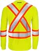 JORESTECH Safety Long Sleeve Work T Shirt Reflective X in Back for High Visibility, ANSI and CSA Compliant