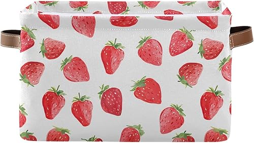 Miniatura 9 de ALAZA Caja de almacenamiento plegable verde con estampado de patas de animales, cestas organizadoras con asas para estantes, armario, sala de estar,