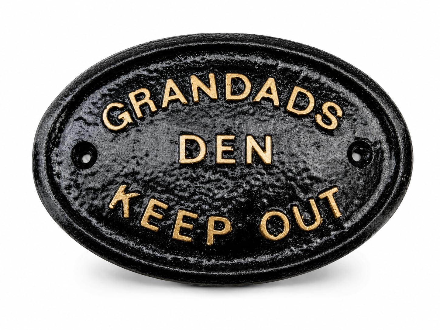 "GRANDADS DEN KEEP OUT" GARDEN SHED/GARAGE WALL PLAQUE/SIGN