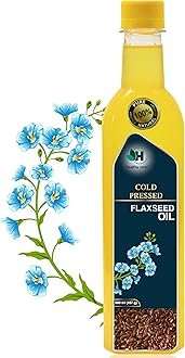 Healthy roots Cold Pressed Flaxseed Oil 500ml | Wood Pressed - Extracted on Wooden Churner | Kolhu/Kacchi Ghani/Chekku