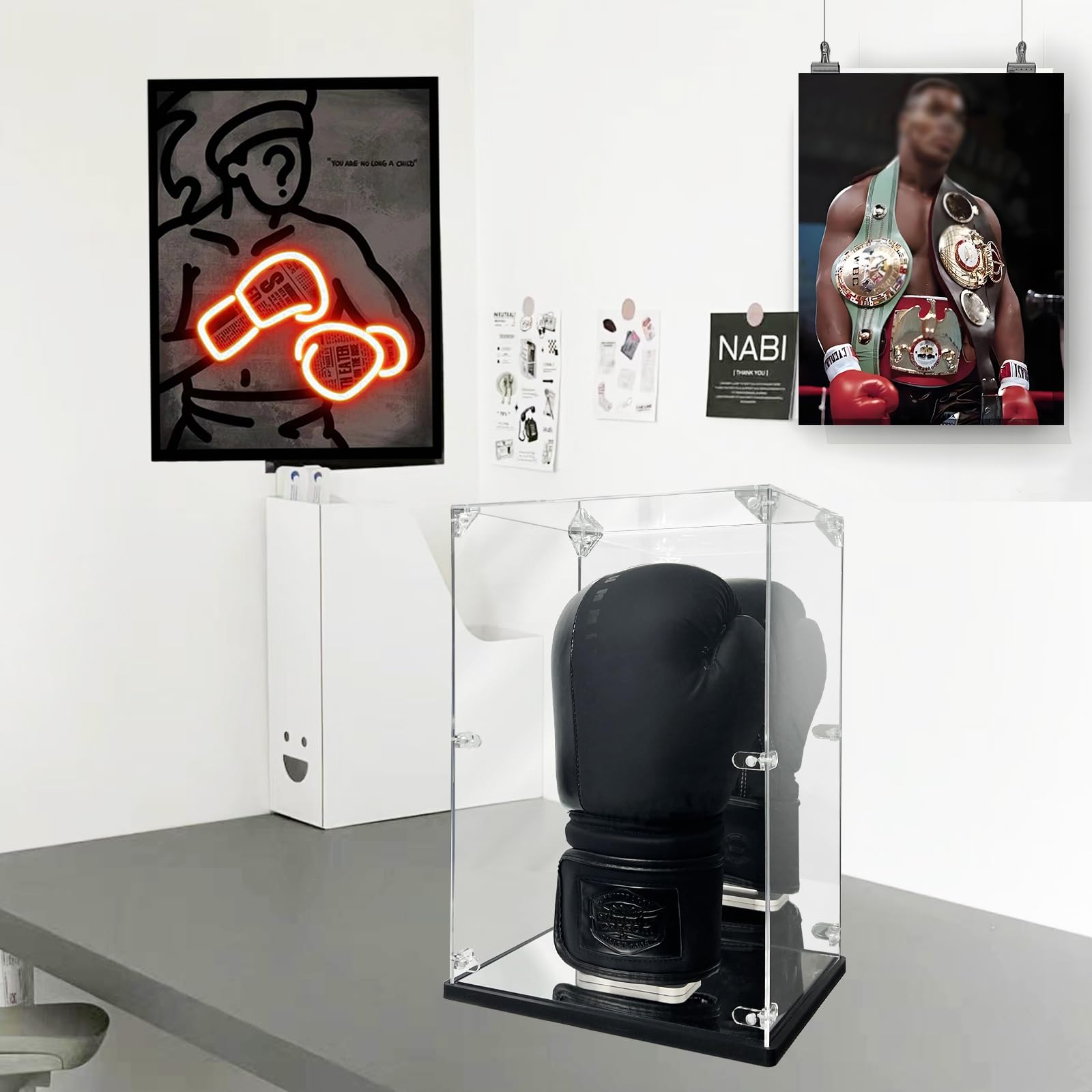 Snapklik.com : Acrylic Boxing Glove Display Case, Clear UFC Glove ...