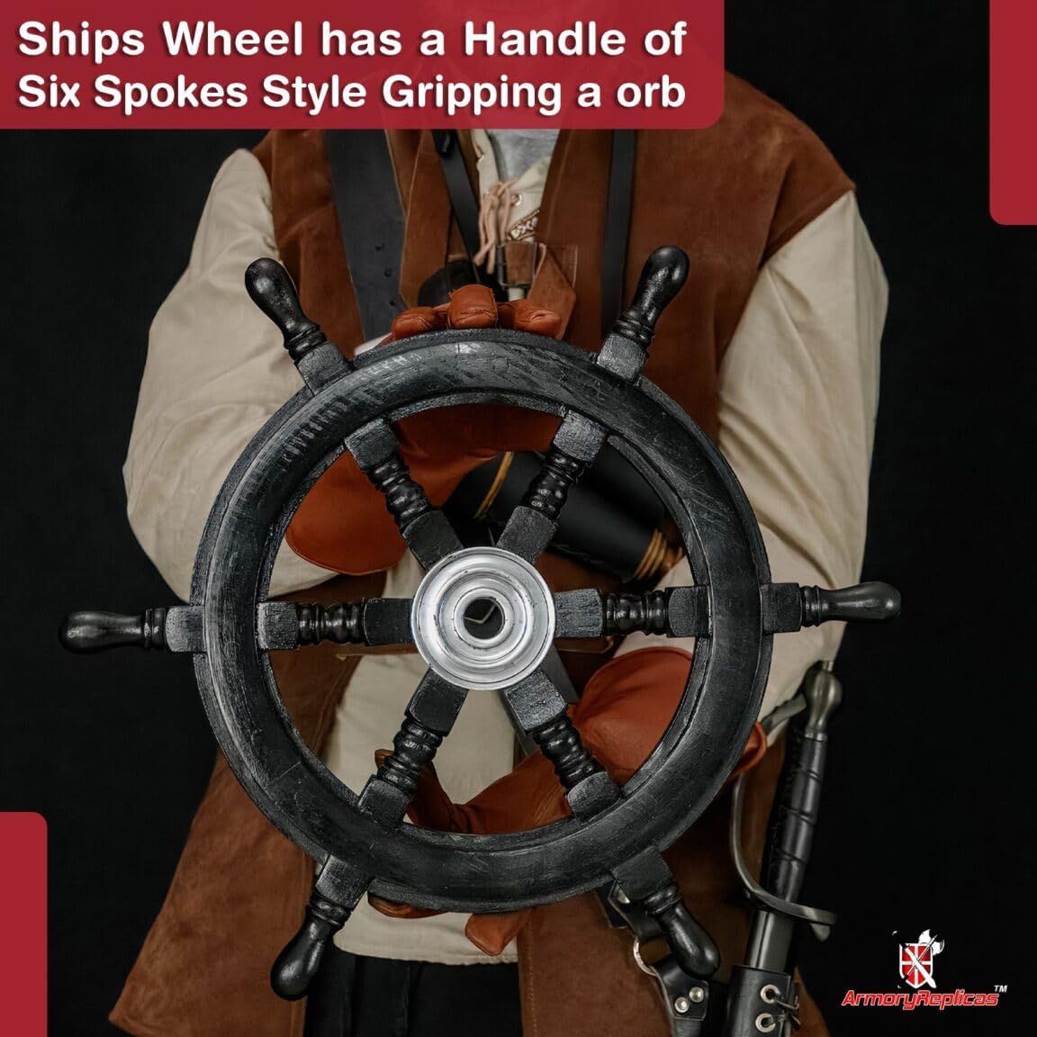 Queen Annes Revenge Pirate Ships Wheel