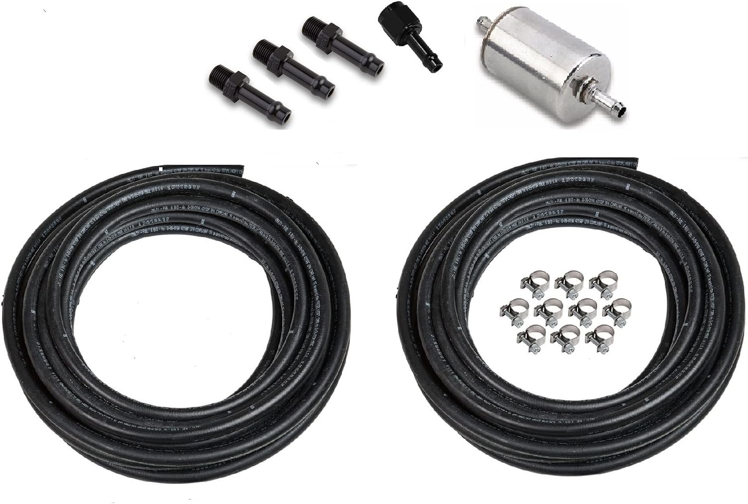 Holley EFI Efi Fuel Tank Kit, 40Ft, W Return Line, Black