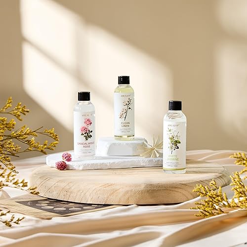 Miniatura 4 de Airkeep Recambio de aceite para difusor de junco, lino limpio, 3.38 onzas (3.4 fl oz1 unidadrepuesto de aceite perfumado para difusor de cañas,