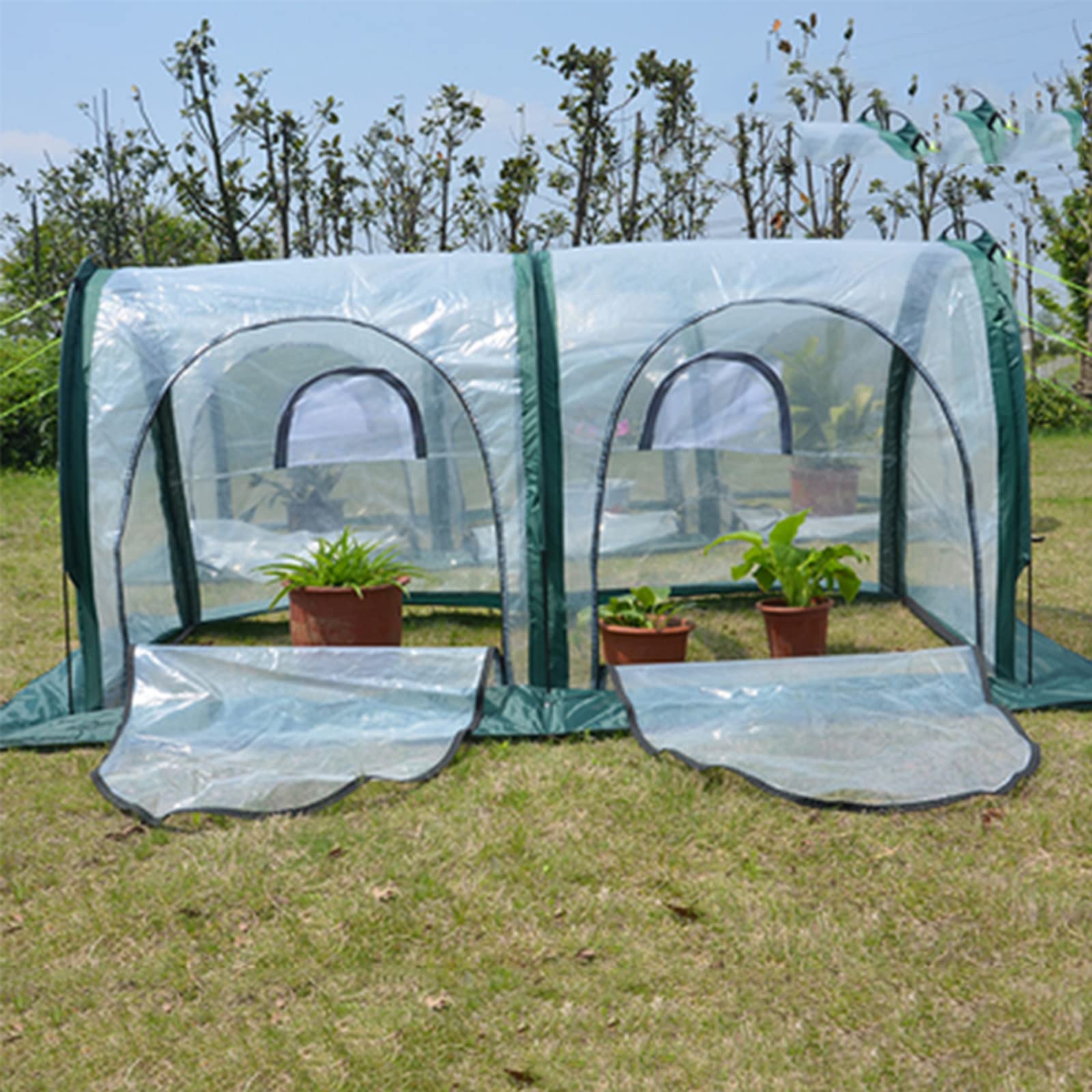 Mini-Gewächshaus, Pop-up-Gewächshaus, PVC-Gewäch Produktbild-Vorschau 4