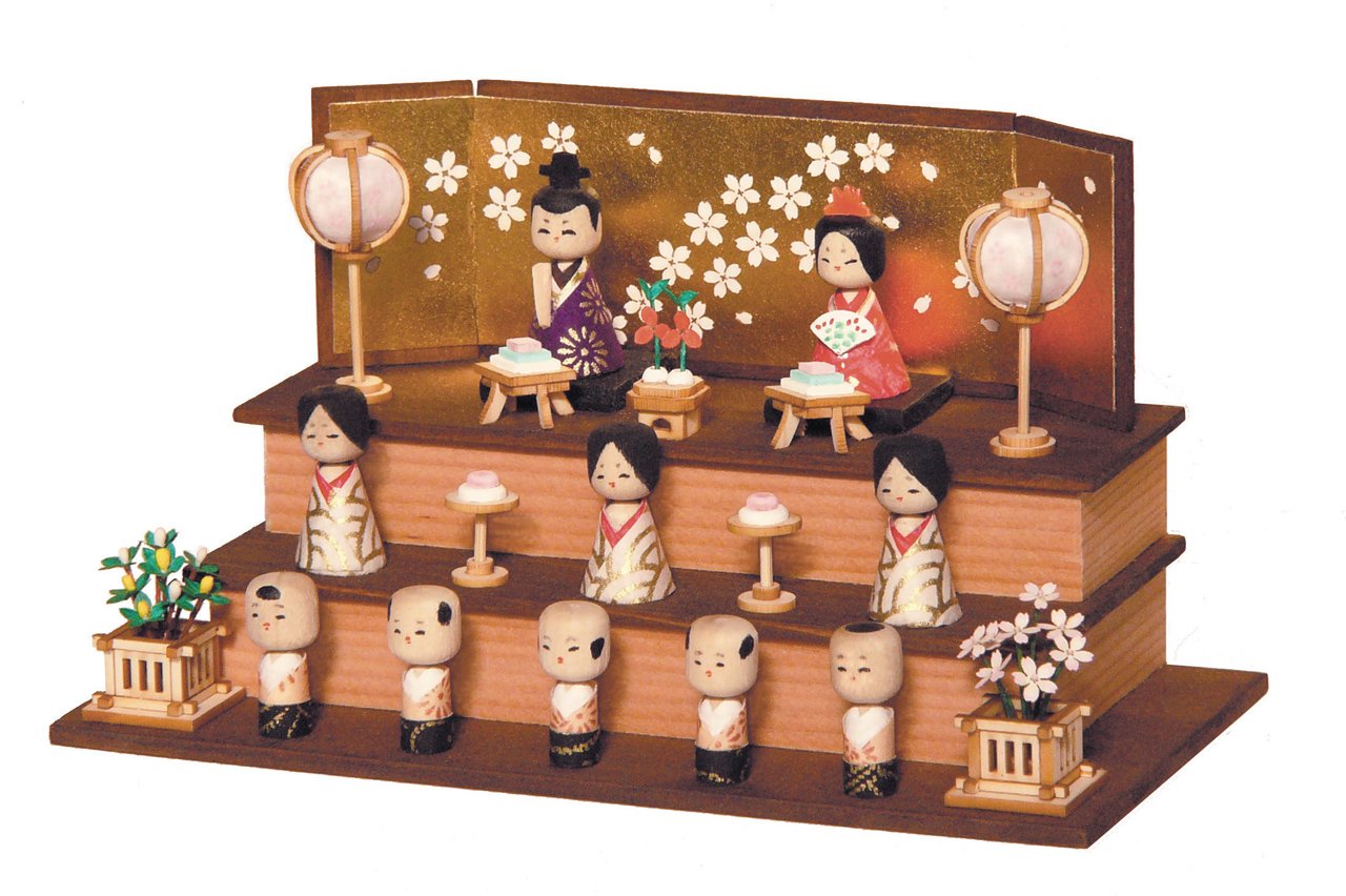 Amazon | 創作楽座 雛こけし | 段飾り | おもちゃ