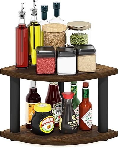 Miniatura 132 de Estanterías de almacenamiento Furinno Turn-N-Tube, estante de libros de 5 niveles, estante de esquina, estantes abiertos sin herramientas, para