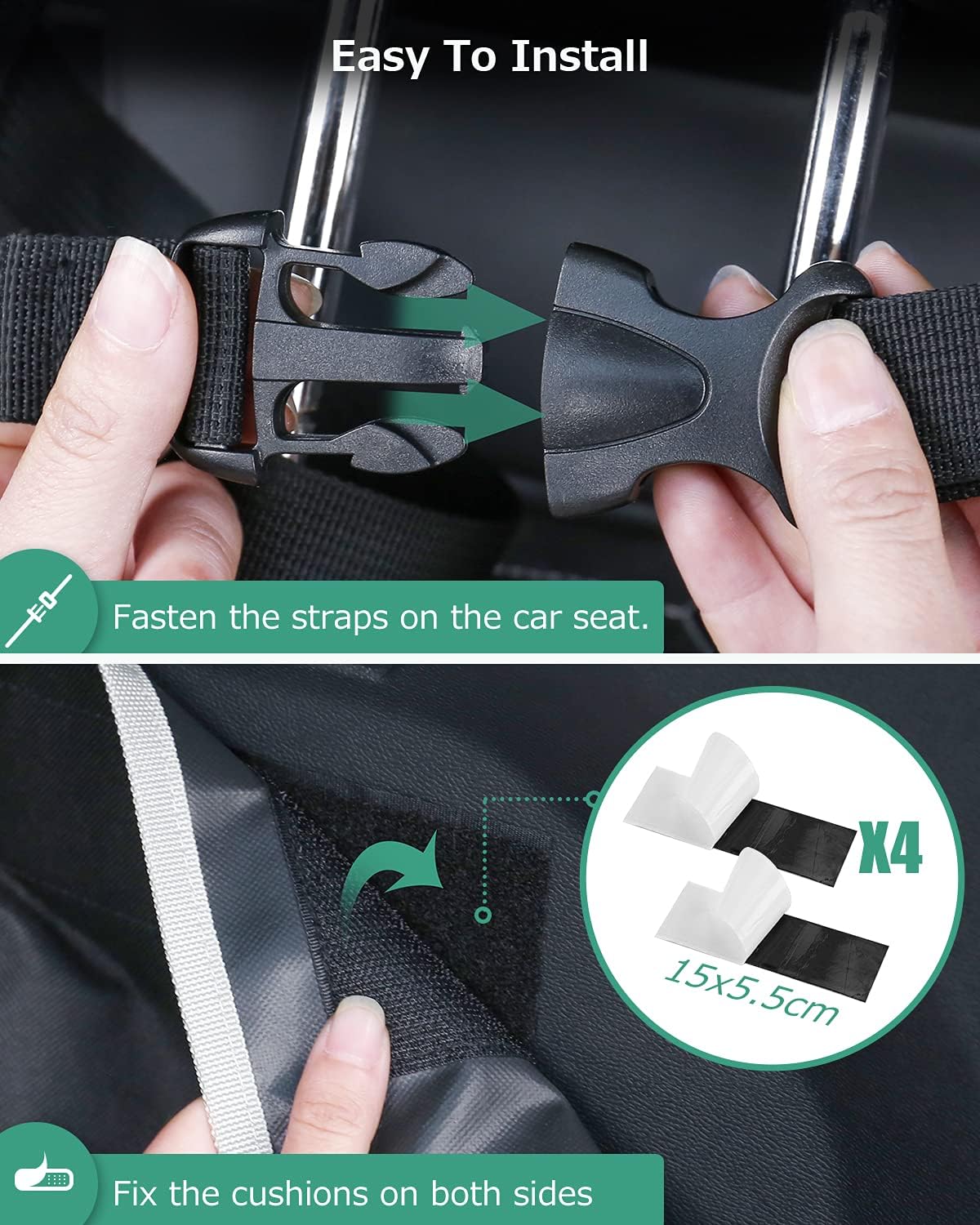 1 Pièce Tapis de Coffre pour Chien pour Kia NIRO 2017-2022/E-NIRO 2019-2024, Protection de Coffre Imperméable avec Protection Latérale et Rebord de Pare-Chocs