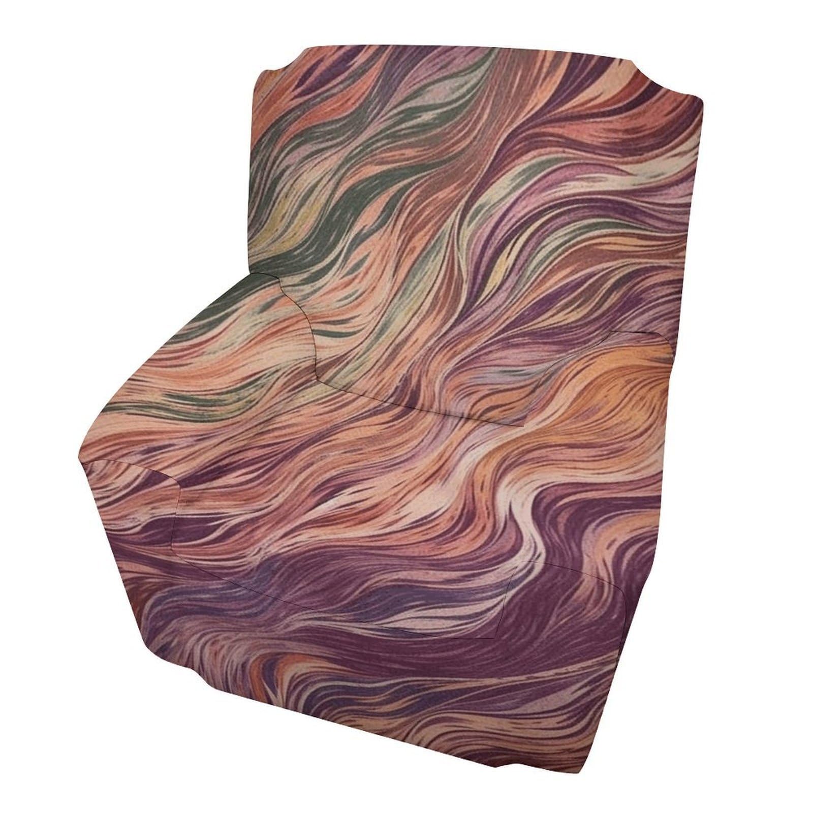 Fekiloot Style Orange Wave Print Couch Cover Sofa Cover Sofa Slipcover