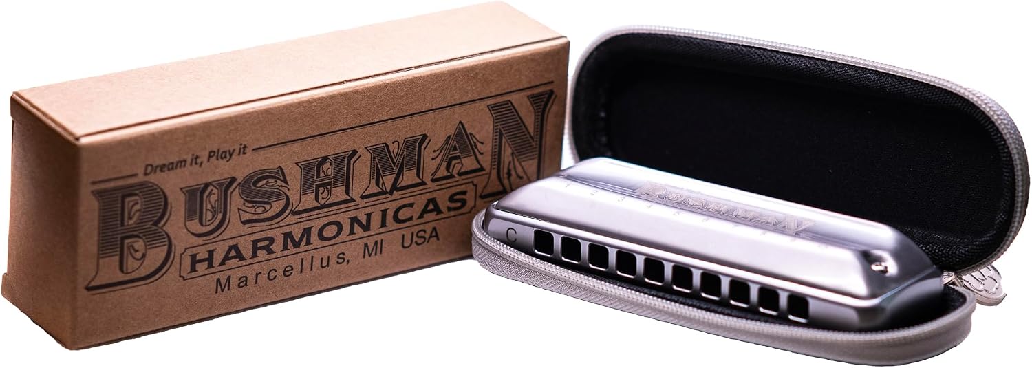Bushman John Lee Steelie Harmonica (G)