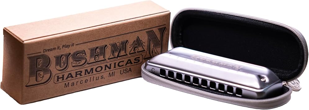 Bushman John Lee Steelie Harmonica (C)