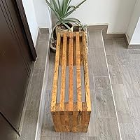 Vista 8 de Banco para 2 personas al aire libre, estilo vintage hecho a mano, resistente y hermoso.