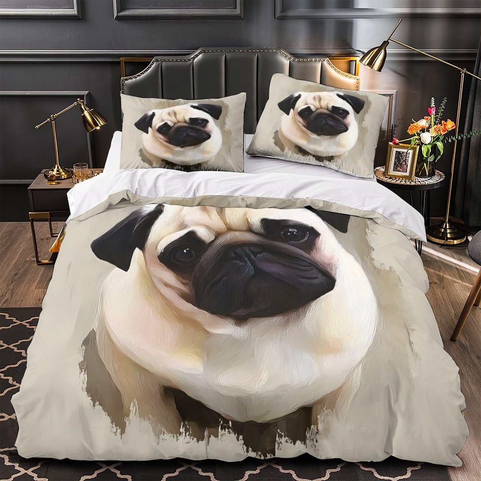 Housse de couette fleurs de pavot super douce pour un sommeil réparateur